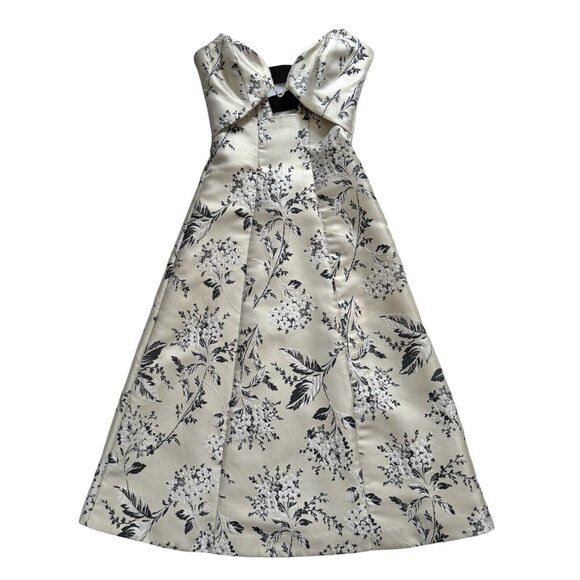 Zimmermann Dress Size 0 Floral Off White Cream Evening Gown - Picture 2 of 7